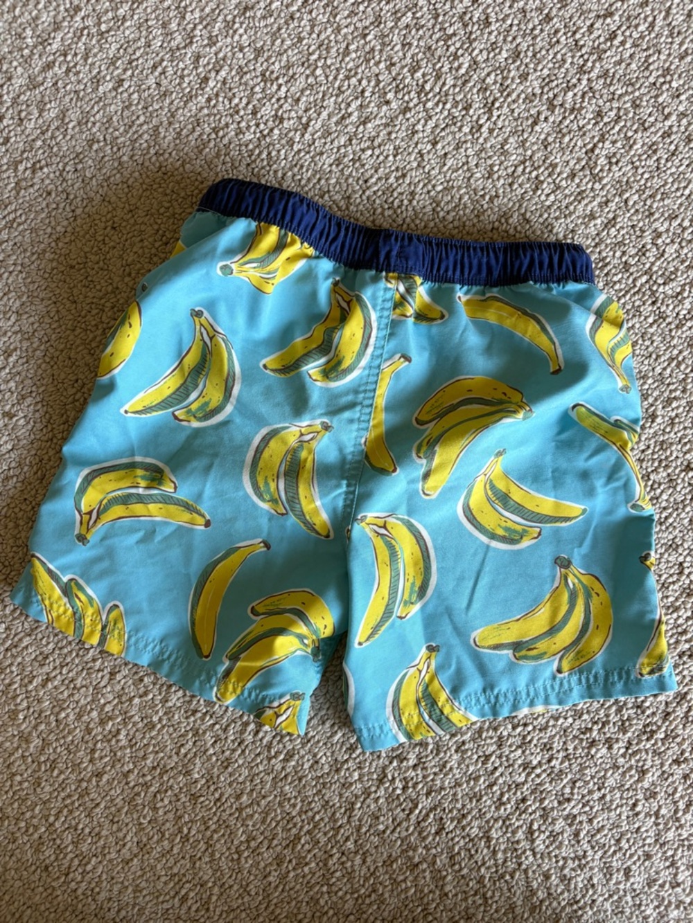 Mini Boden Boys 7-8 Banana Print Swim Trunks - Picture 3 of 3